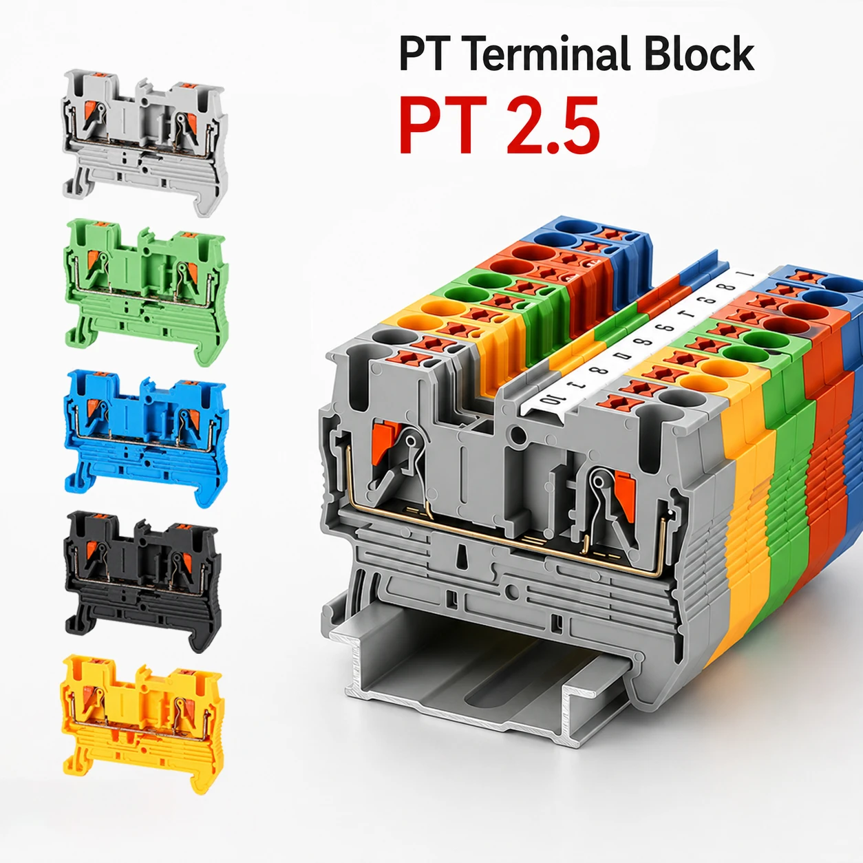 50PCS DIN Rail Terminal Block  - đánh giá và giá Threadless Push Pin