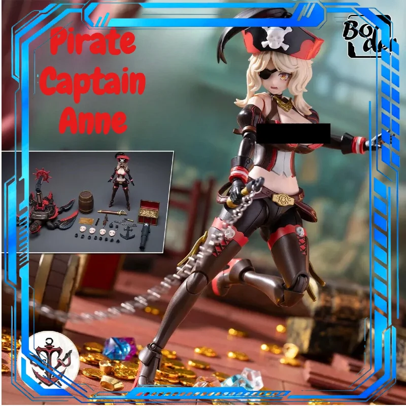 Border Model Queen Anne Pirates Ba-003 Assembly Female Action Figure Model Kits Collectible Desktop Ornament Birthday Gift