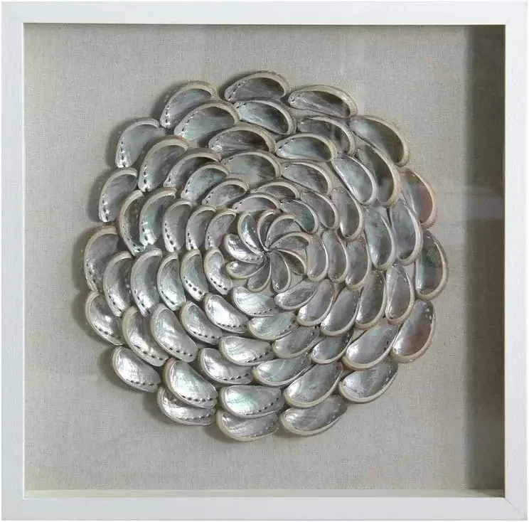 

24"x24" 3D Handmade Wall Decoration with Shadow Box Framed Front Glass for Living Room Dining Room Entrance Corridor Bedroom