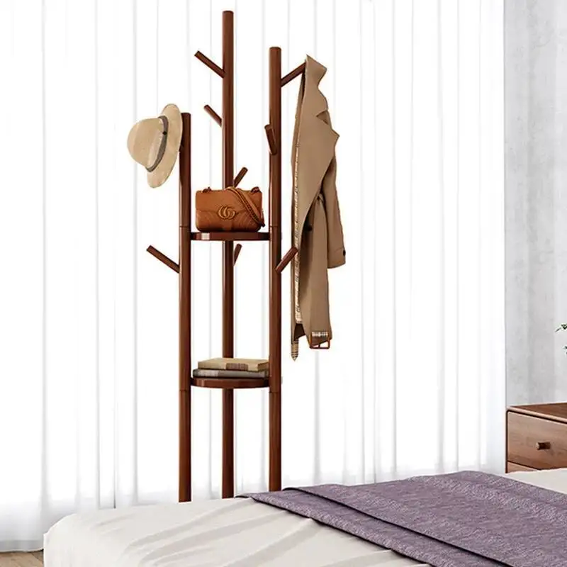 

Garment Rack Coat Rack Clothing Storage Hangers Floor Coat Rack Storage Shelf Closet Living Room Arara De Roupa Hoom Furniture