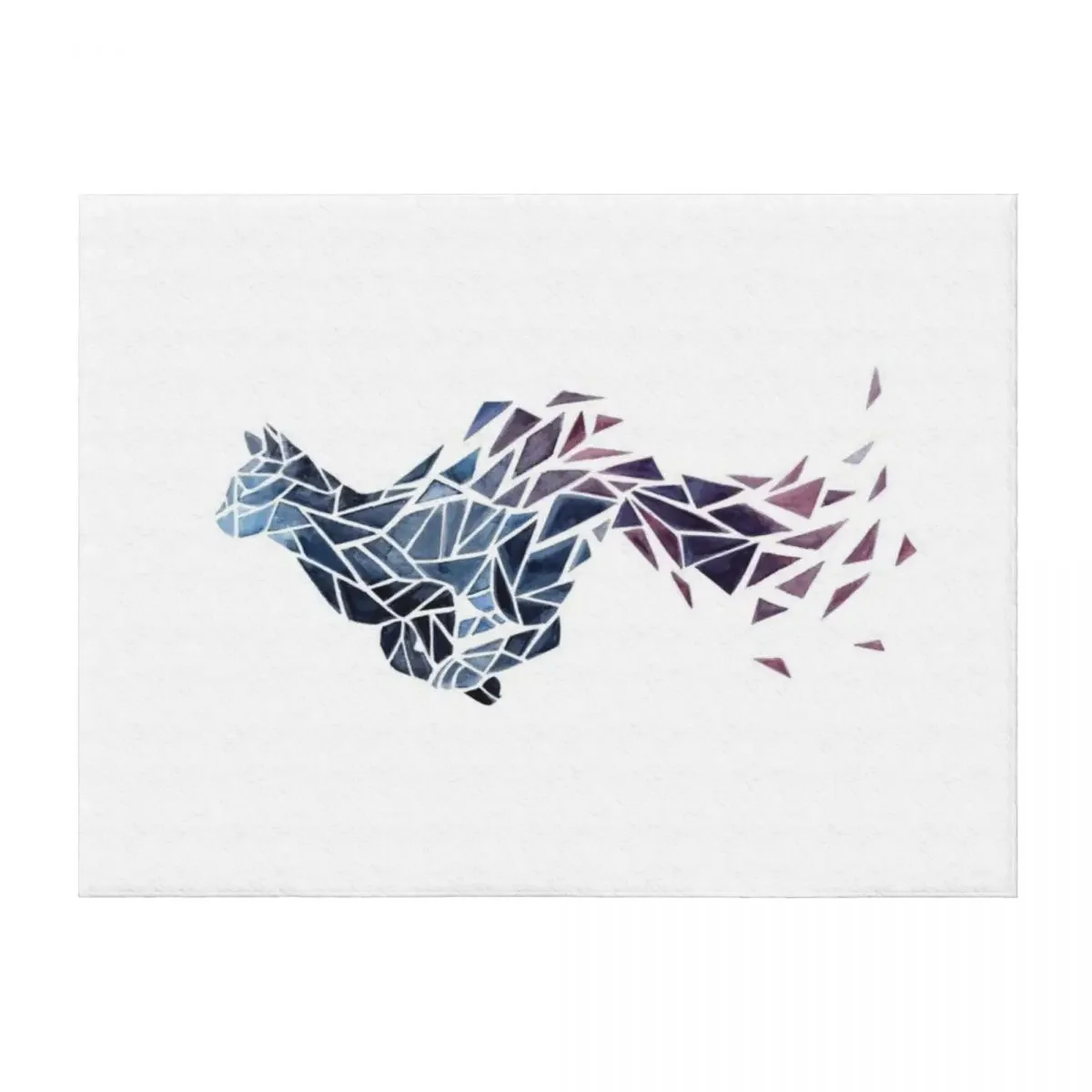

Geometric Cat Throw Blanket Blankets For Sofas Decorative Beds Polar for winter Blankets
