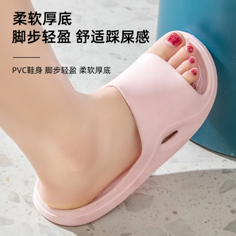 Thick Platform Bathroom Home Slippers Pregnant Slippers Women Men\'s Sole EVA Indoor Slides Sandals Summer Non-slip Flip Flops