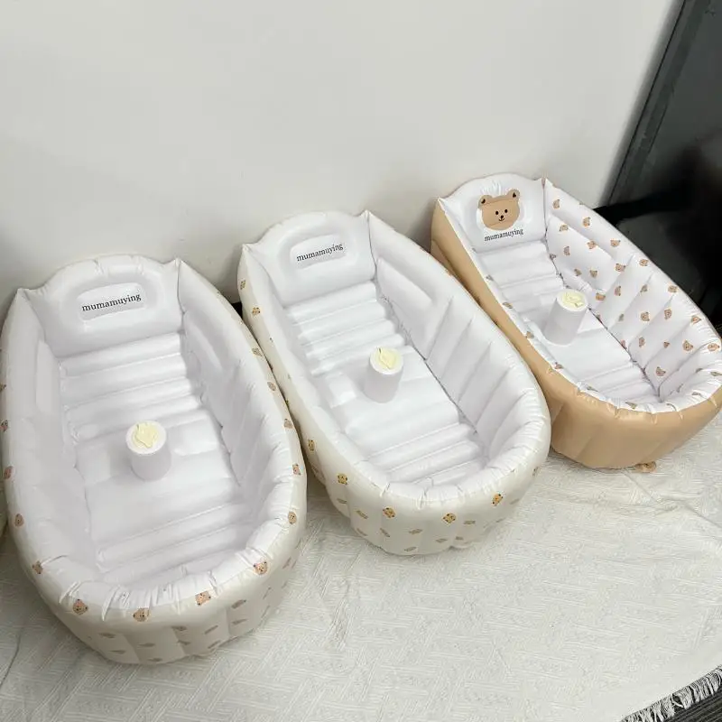 

2025Оригинальный новый продукт: ванна Daisy, детская в комплекте с надувной ванной, ванна для новорожденного медведя, специальная ванна для путешествий