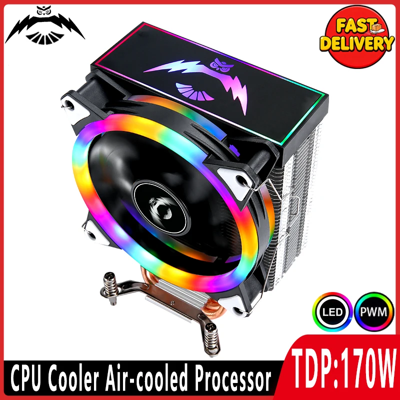 พัดลมระบายความร้อน LGA2011 ขนาด 120 มม. 4/6 ฮีทไปป์ x79 x99 สำหรับซีพียู ระบายความร้อนด้วยอากาศ 3 พิน/4 พิน รองรับ Intel 1200 1700 115x 18xx 1366 2066 i5 i7 E5