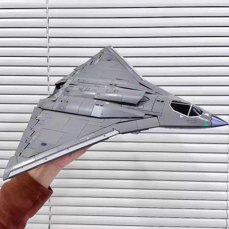 Chinese Fighter Jet J-36 Sixth Generation Stealth Fighter Assembled Airplane Model Boy Birthday Gift Aviation Collection