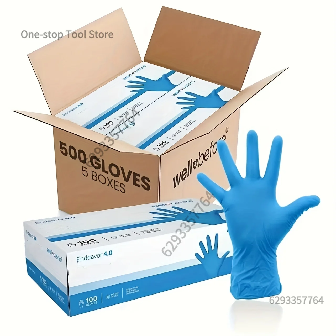 Guantes de nitrilo antideslizantes de 100 piezas, adecuados para limpieza de acuarios y cuidado de mascotas, rentables (S, M, L)