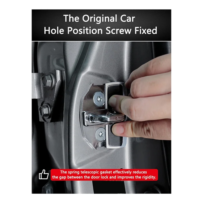 

Practical 6 Set Car TRD Door Stabilizer Protector For Nissan All Series E12/E13/C27/C28/KICKS/ X-TRAIL Door Latches Buckle Cover