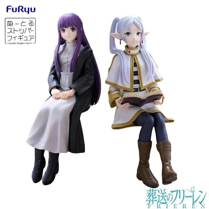 En stock FuRyu Noodle Stopper TV Ver. Frieren:Beyond Journey's End Frieren Fern PVC 14/16CM Anime figuras de acción modelo de juguete