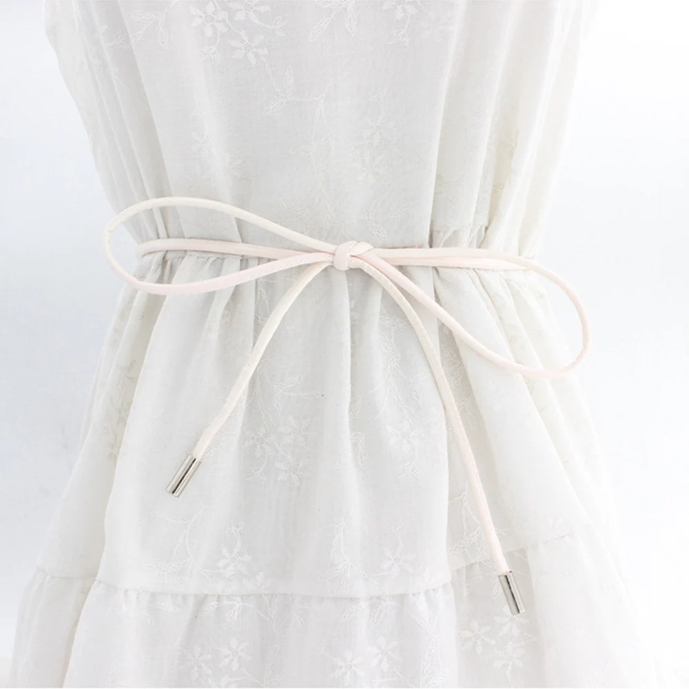 New Female Waist Chain Thin Belt Simple Vintage Decoration Tie With Dress Long Waist Rope Knotted Dresses String Waistband