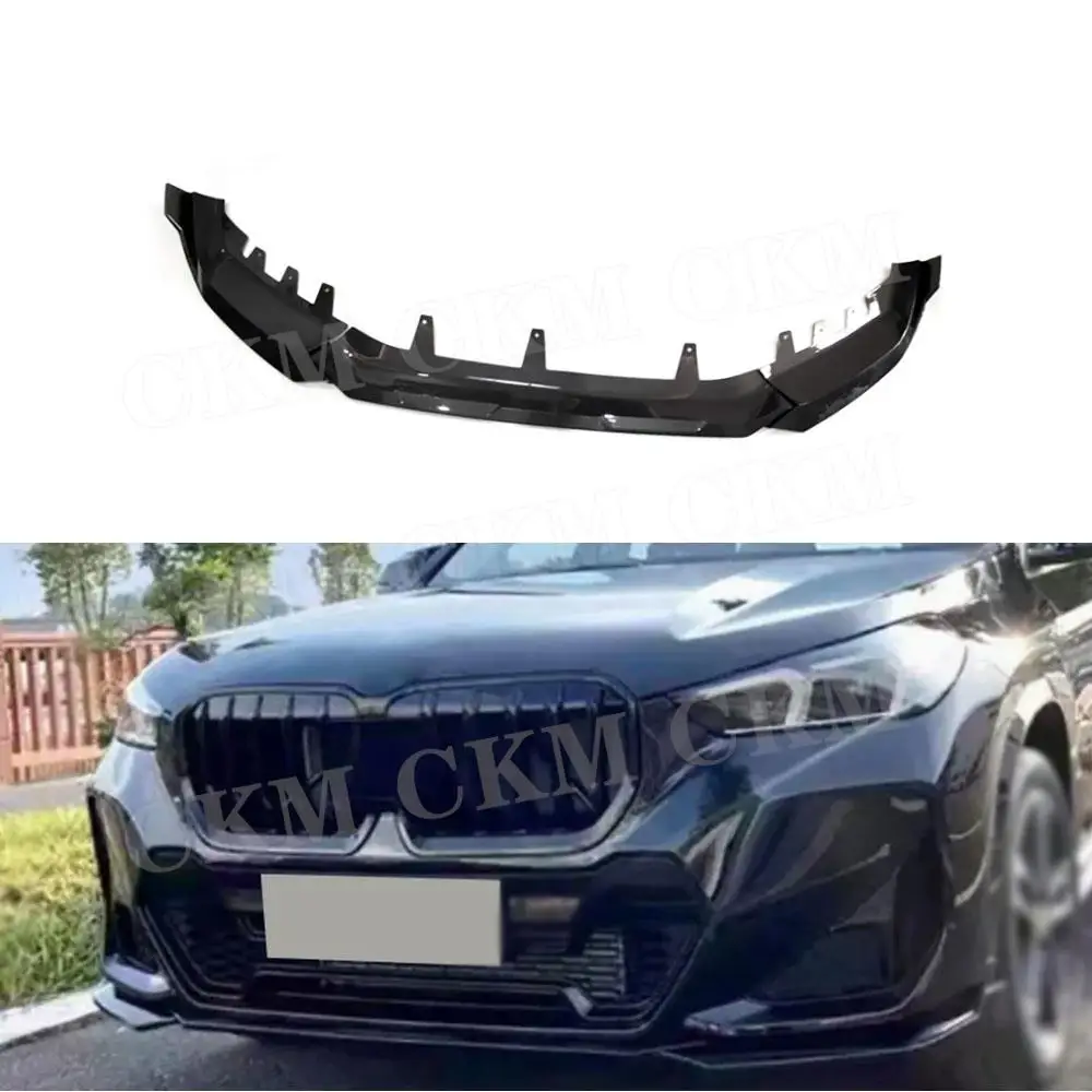 

Передний бампер автомобиля, спойлер для губ, подбородок, аксессуары для Bodykit, глянцевое черное украшение из АБС-пластика для BMW X1 U11 IX1 M Sport 2023+