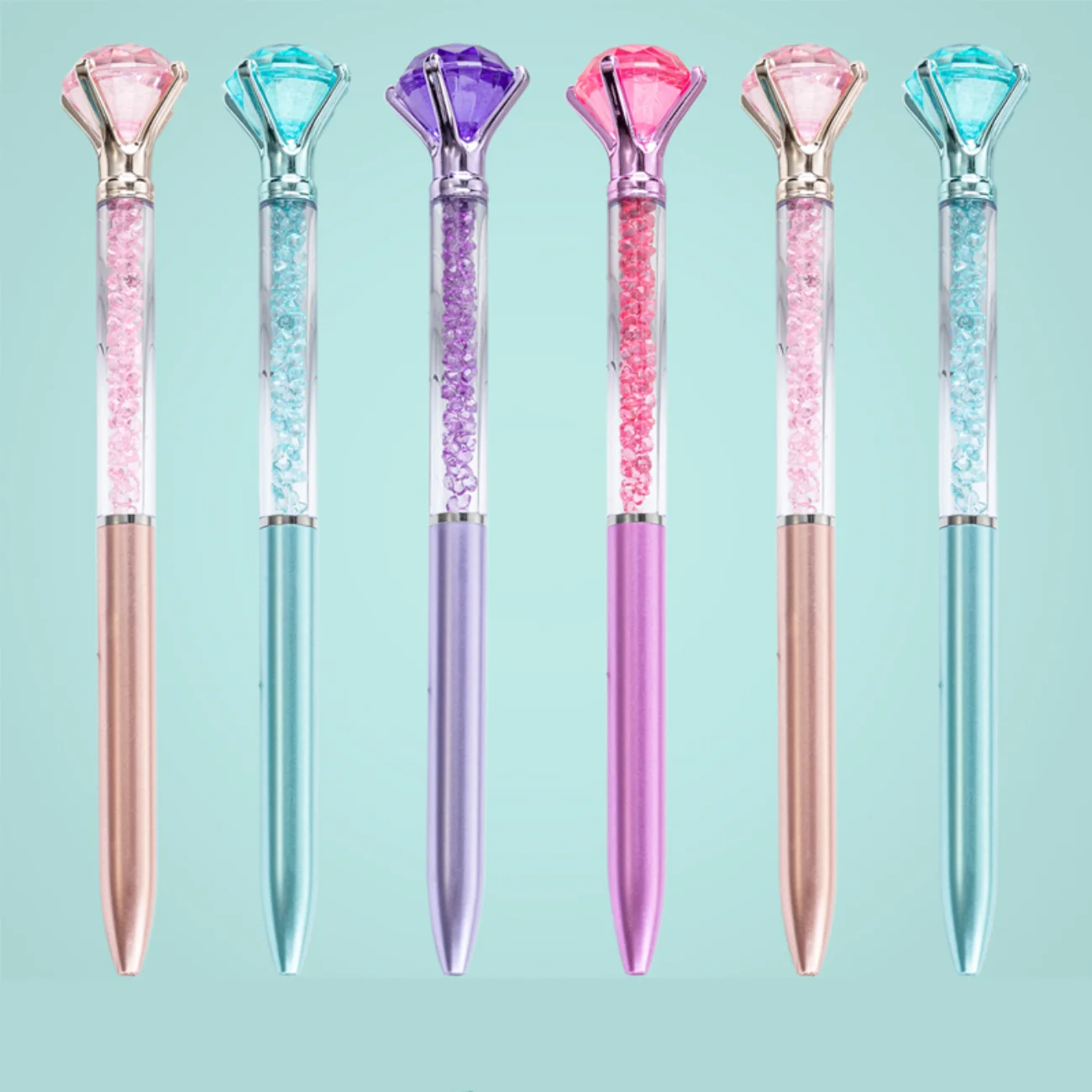 

1 шт., канцелярские принадлежности, оригинальная шариковая ручка, школьные канцелярские товары, милые кавайные креативные милые милые красивые забавные ручки с бриллиантами