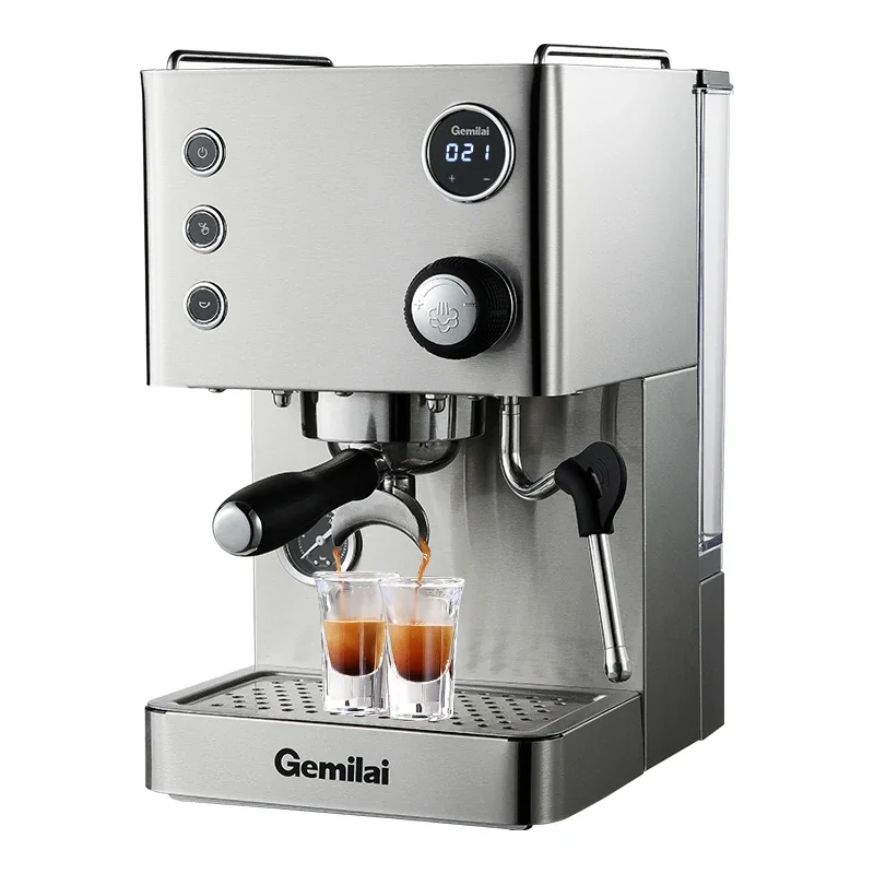 CRM3007L Luxury 2 In 1 With Milk Frother Small Professional Latte Cappuccino Espresso Coffee Maker Machine For Home Use