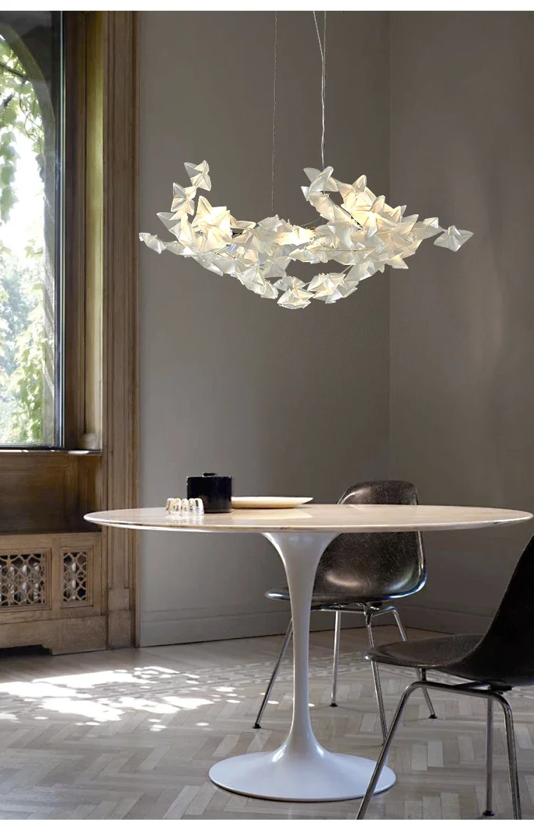 Creative Postmodern LED Chandelier Lighting White