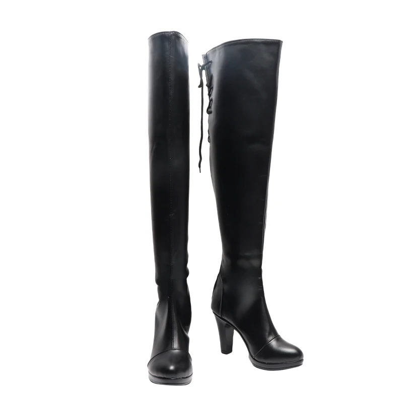 Nier Automata Cosplay Sapatos Yorha 2B Botas Sapatos Jogos Mulheres Role Play Trajes Meninas Sapatos de Festa de Halloween