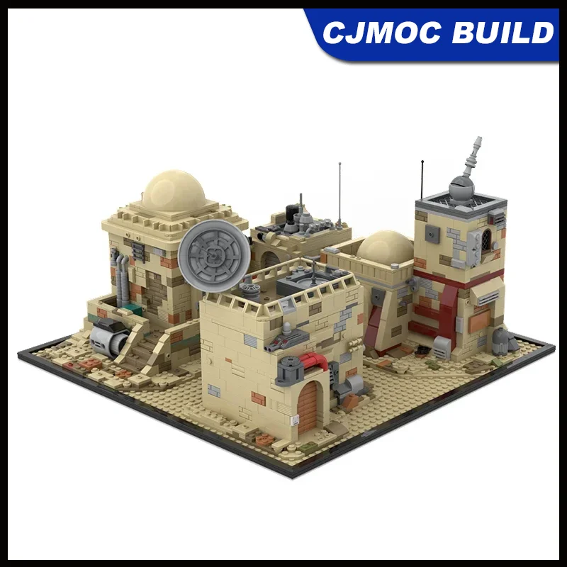 Star Movie Series MOC Tatooine Mos Eiseley Modellbausatz DIY Kreative Ideen DIY Spielzeug Montage Geschenk MOC-114152