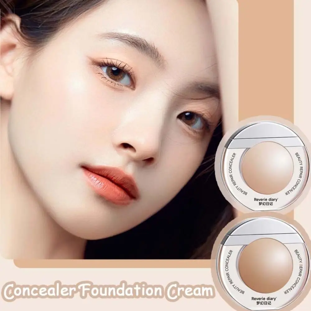 Crema de base correctora resistente al agua, cubierta de marcas de acné, corrector de ojeras de larga duración, embellecer el tono de la piel, hidrata las manchas