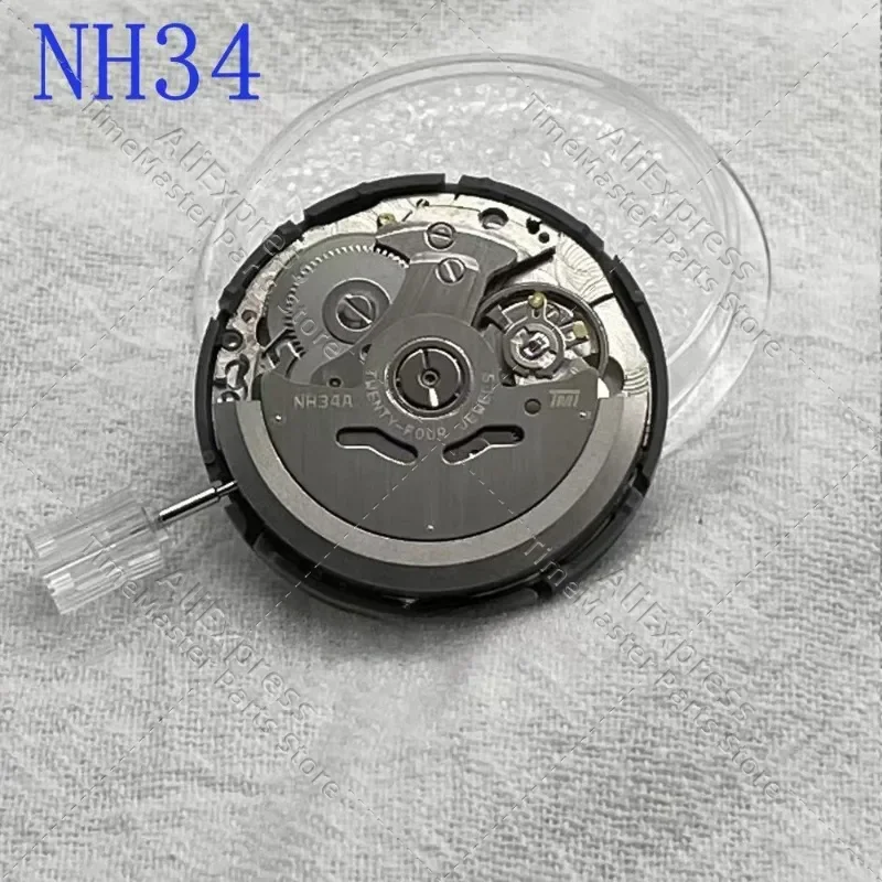 อุปกรณ์เสริมนาฬิกาญี่ปุ่นแบรนด์เดิมใหม่ Nh34a กลไกอัตโนมัติ Nh34 4-Pin Movement