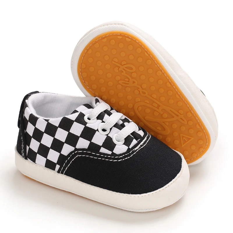2025 neue Baby Leinwand Turnschuhe Anti-slip Weiche Plaid Baby Junge Mädchen Schuhe Neugeborene Erste Wanderer Infant Baby unisex Casual Schuhe – Detail 7