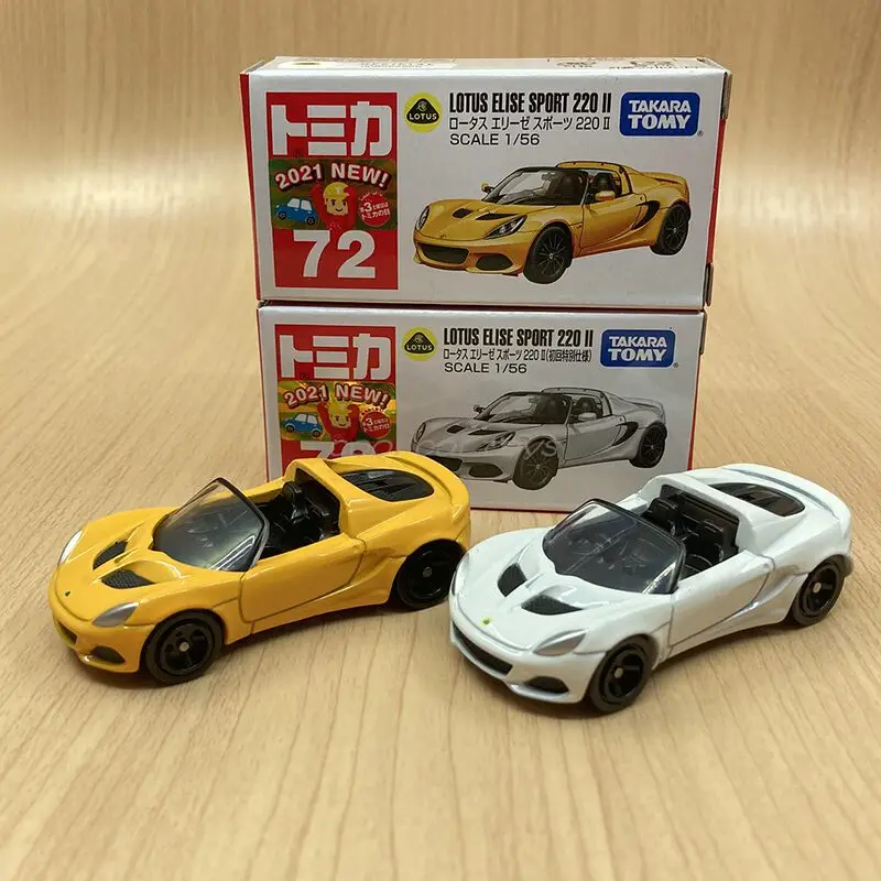 TOMY Lotus Elise 220รถจำลองโมเดลรถยนต์รถโมเดลจิ๋วสำหรับเด็กพิมพ์ลาย