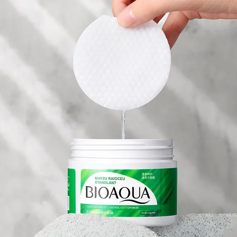 

Salicylic Acid Oil Control Repair Cotton Sheet Mask For Skin Care Mild Acne Moisturizing Soothing Shrink Pores Refreshing 55 Pcs