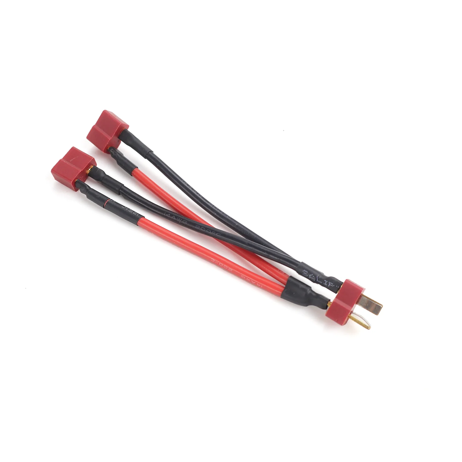 T Plug Parallel Cable 1 Female to 2 Male / 1 Male to 2 Female Y Splitter 14AWG 10cm for RC Battery ESC