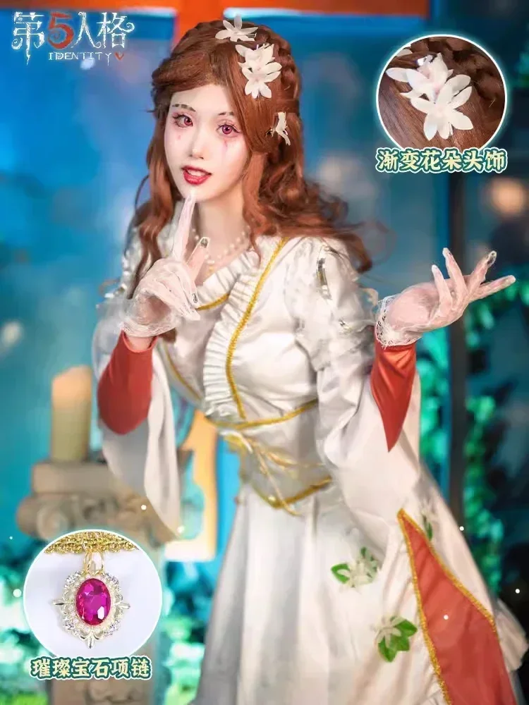 Costume de Cosplay pour femmes, Ada Mesmer, identité V, psychologue, Anime, élégant, vêtements de jeu de rôle, tenue de fête d'halloween, 2025