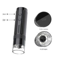 A75K Digital Microscope Rechargeable Portable 50X-1000X HD Magnification, Handheld Magnifier, Pocket Folding Stand
