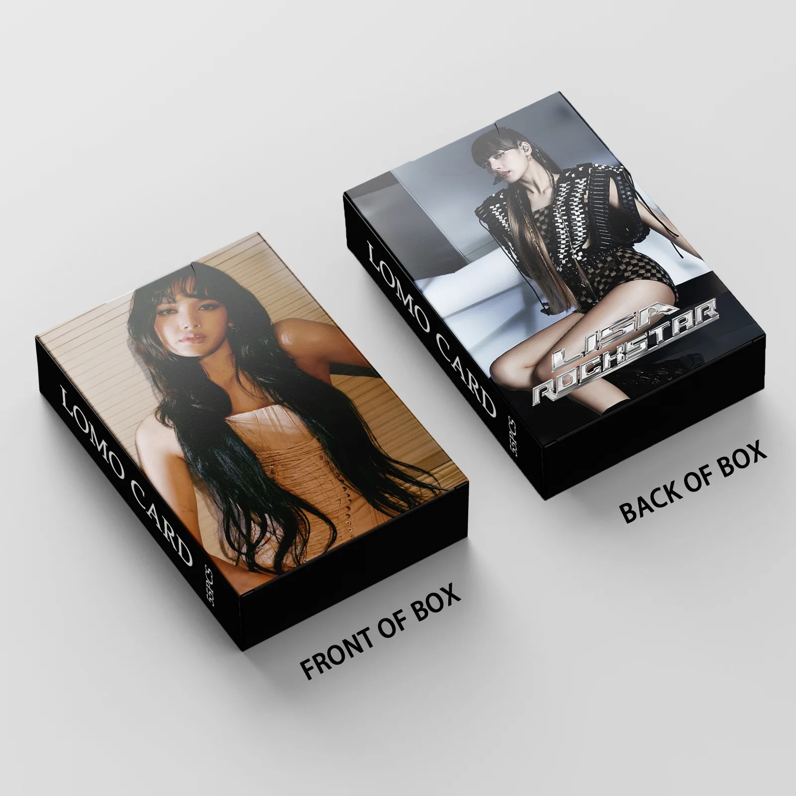 55pcs Kpop LISA NEW WOMAN Random LOMO Card Peripheral Double-sided Special Photocards Fans Collection Commemorative Cards