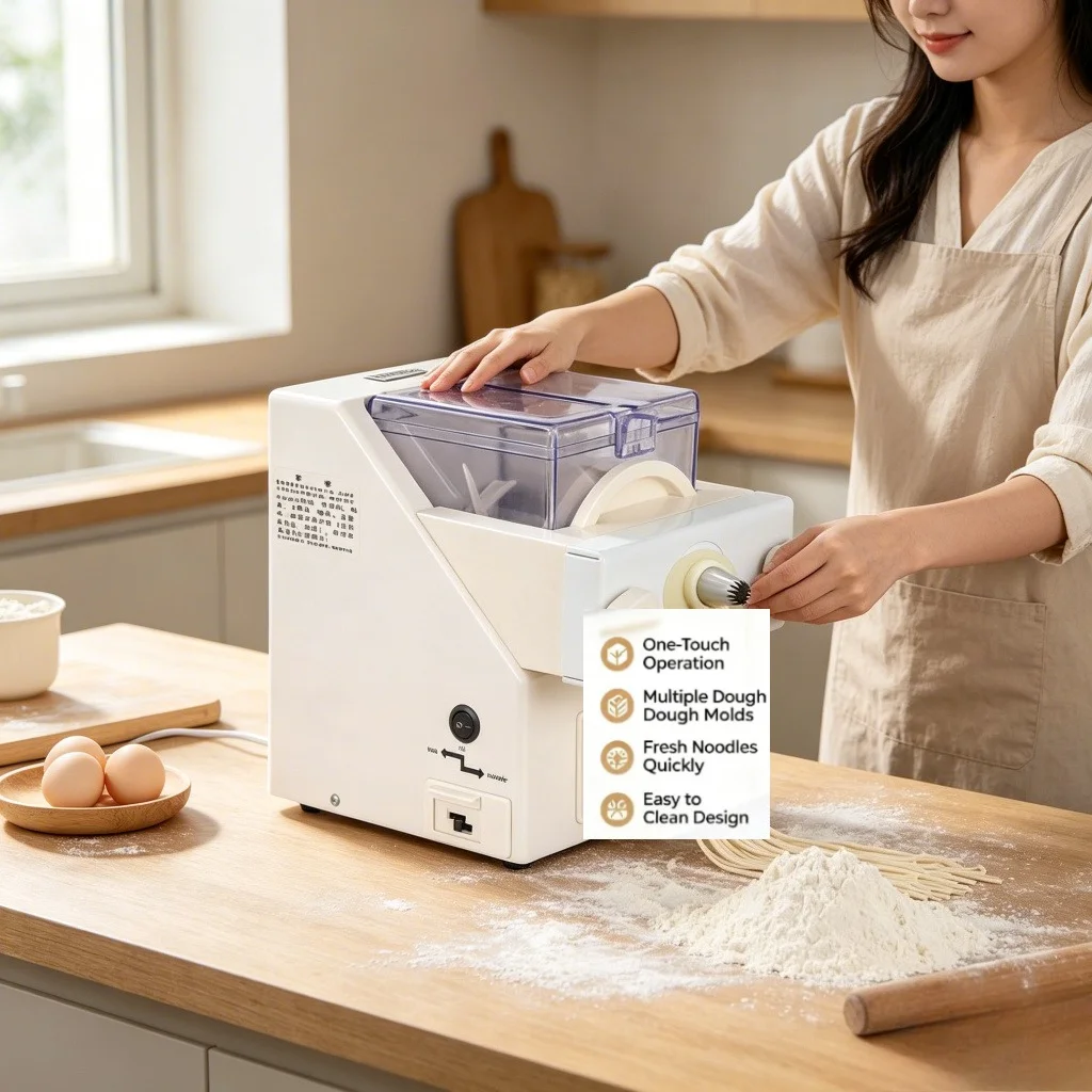 Home Multifunctional Electric Dough Kneading Machine Automatic Intelligent Noodle Cookie Maker For Kitchen Food Preparation