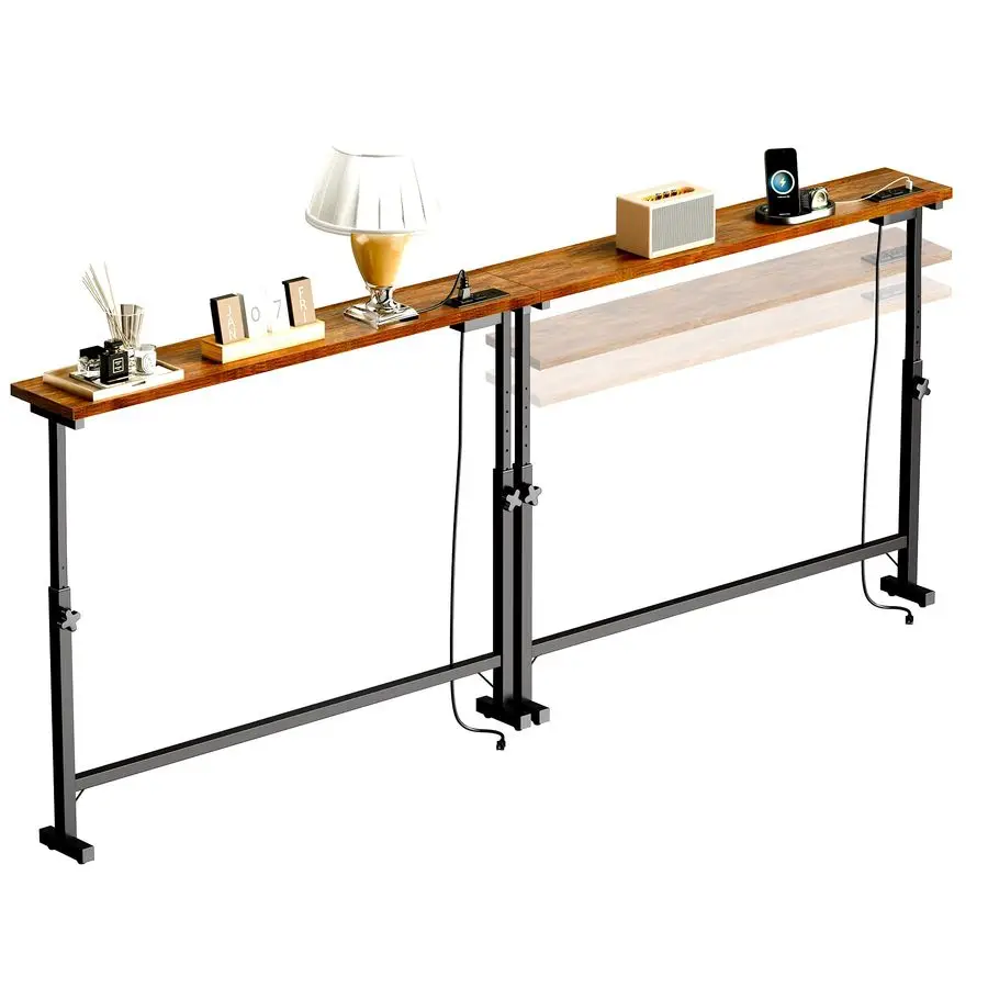 

Pack 79 Narrow Console Table with Adjustable Height2331 Behind Couch Sofa Table with 2 Power Outlets 795.9 Long Entryway Table