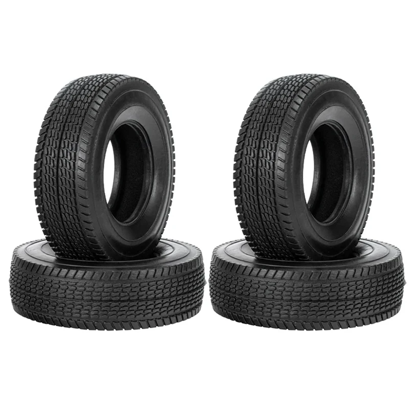 

4pcs 25mm Hard Rubber Tires for 1/14 Tamiya RC Semi Tractor Truck Tipper MAN King Hauler ACTROS SCANIA Upgrade Parts