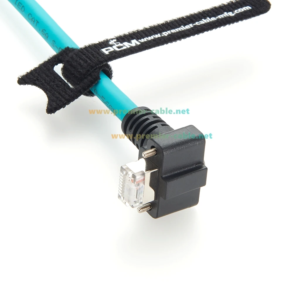Угол UP/Down RJ45 «папа-папа» Высокогибкий кабель CAT6A Shield GigE Vision для промышленной камеры Machine Vision Frame Grabber