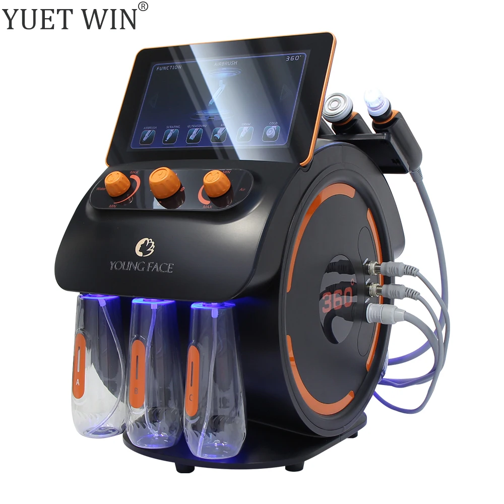 New Water Oxygen Dermabrasion Faci Machine Skin Tightening Rejuvenation Face Lifting Skin Beauty Cleansing Bubble Equipment