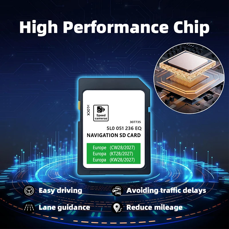 Scheda SD Navigazione GPS Europa V19 ECE 2024/2025 - 32 GB Compatibile Con Skoda Amundsen, Discovery Media 2 MIB2 - 5L0051236DN Scheda SD Navigazione GPS Europa V19 ECE 2024/2025 - 32 GB Compatibile Con Skoda Amundsen, Discovery Media 2 MIB2 - 5L0051236DN