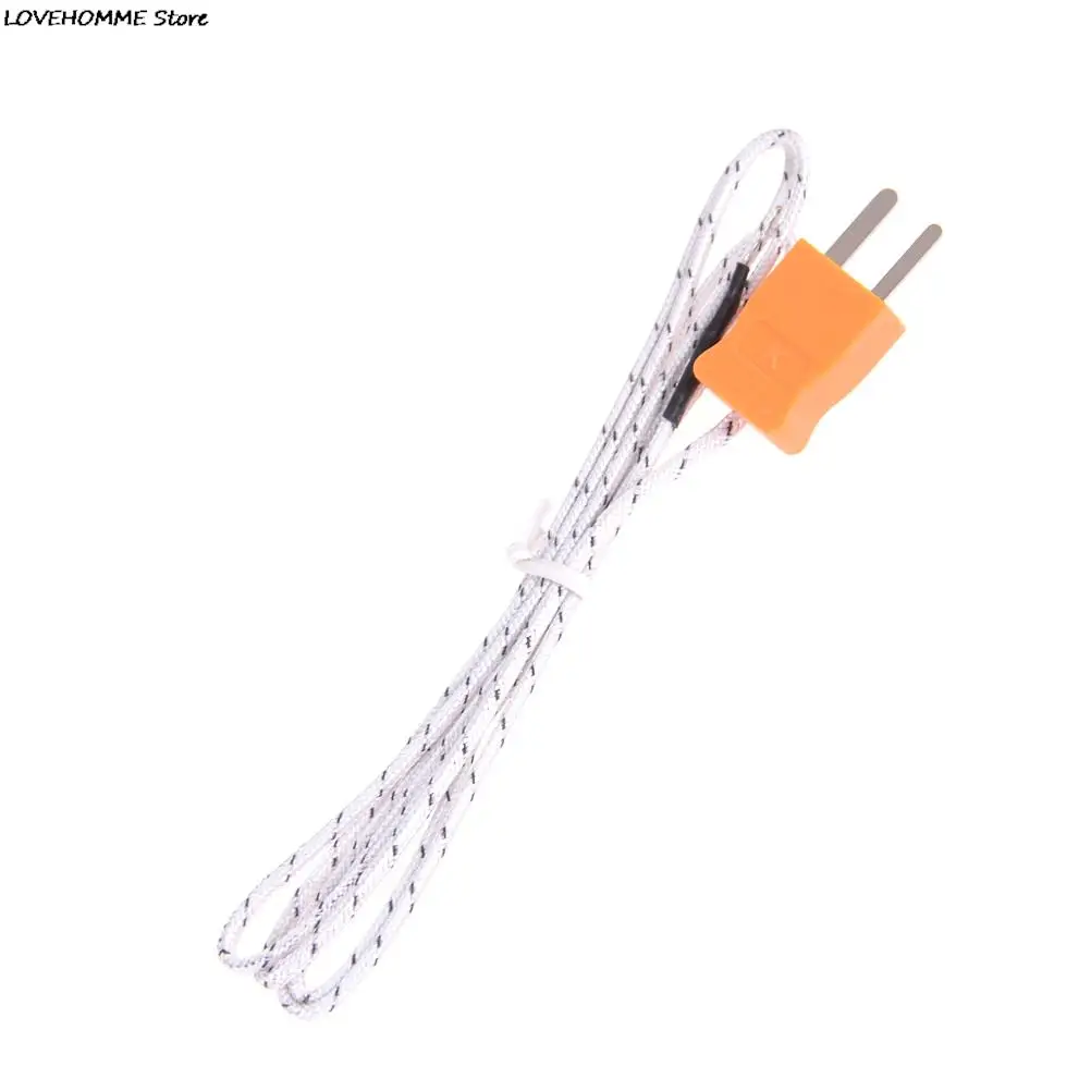 1PC 1M Length Wire Temperature Test K-type TP-01 Thermocouple Sensor Probe Tester Line use to TM-902C TES-1310 MD-6801