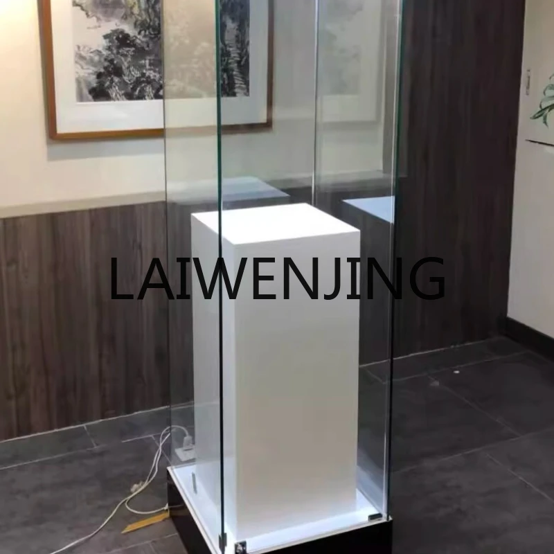Antique Display Cabinet Paint Transparent Micro Glass Bead Treasure Porcelain Jade Art Museum Showcase Showcase