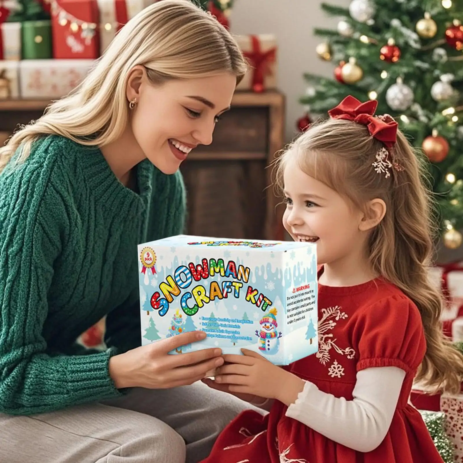 Набор «Снеговик» без снега в помещении, рождественское ремесло, глина, художественный подарок для малышей, детей дошкольного возраста, детского сада, семьи