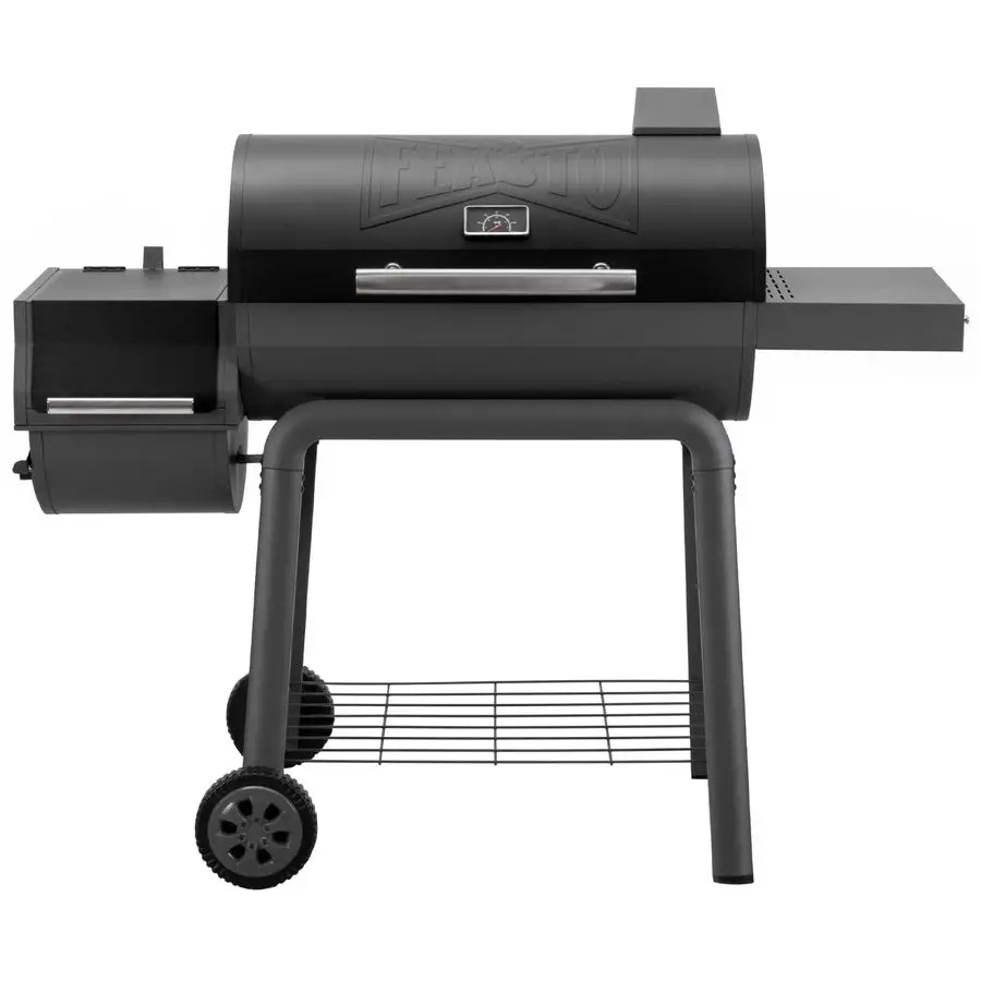 

Charcoal Grill with Offset Smoker Grill and Side Table, 30In HeavyDuty Outdoor BBQ Grill with 832 Sq. In. Cooking Space for Outd