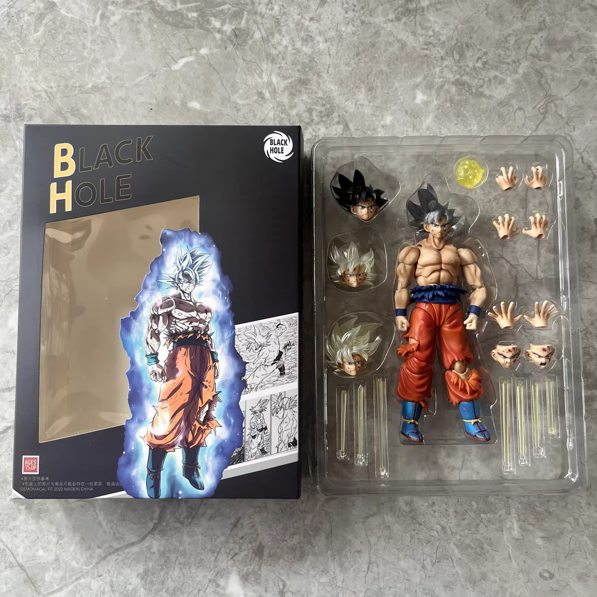 

Anime Dragon Ball Z Action Figures Ultra Instinct Son Goku In Stock Black Hole Toys Acme Power Models Collection Room Ornament