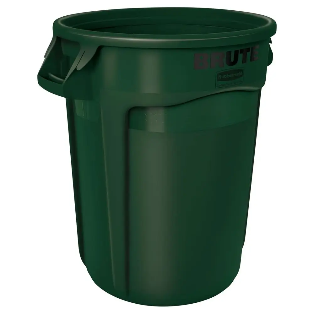 

Heavy-Duty Round Waste/Utility Container 55-gallon Green Waste Bin for Home/Garage/Mall/Office/Stadium/Bathroom