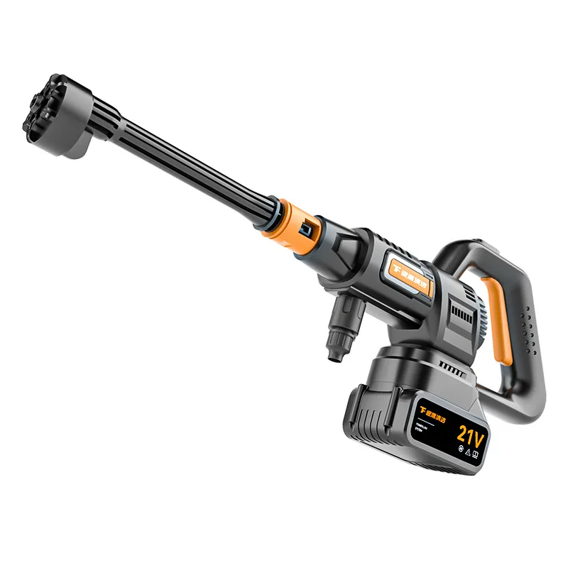 

Electric car wash water gun household portable lithium battery car wash machine rechargeable wireless gardening