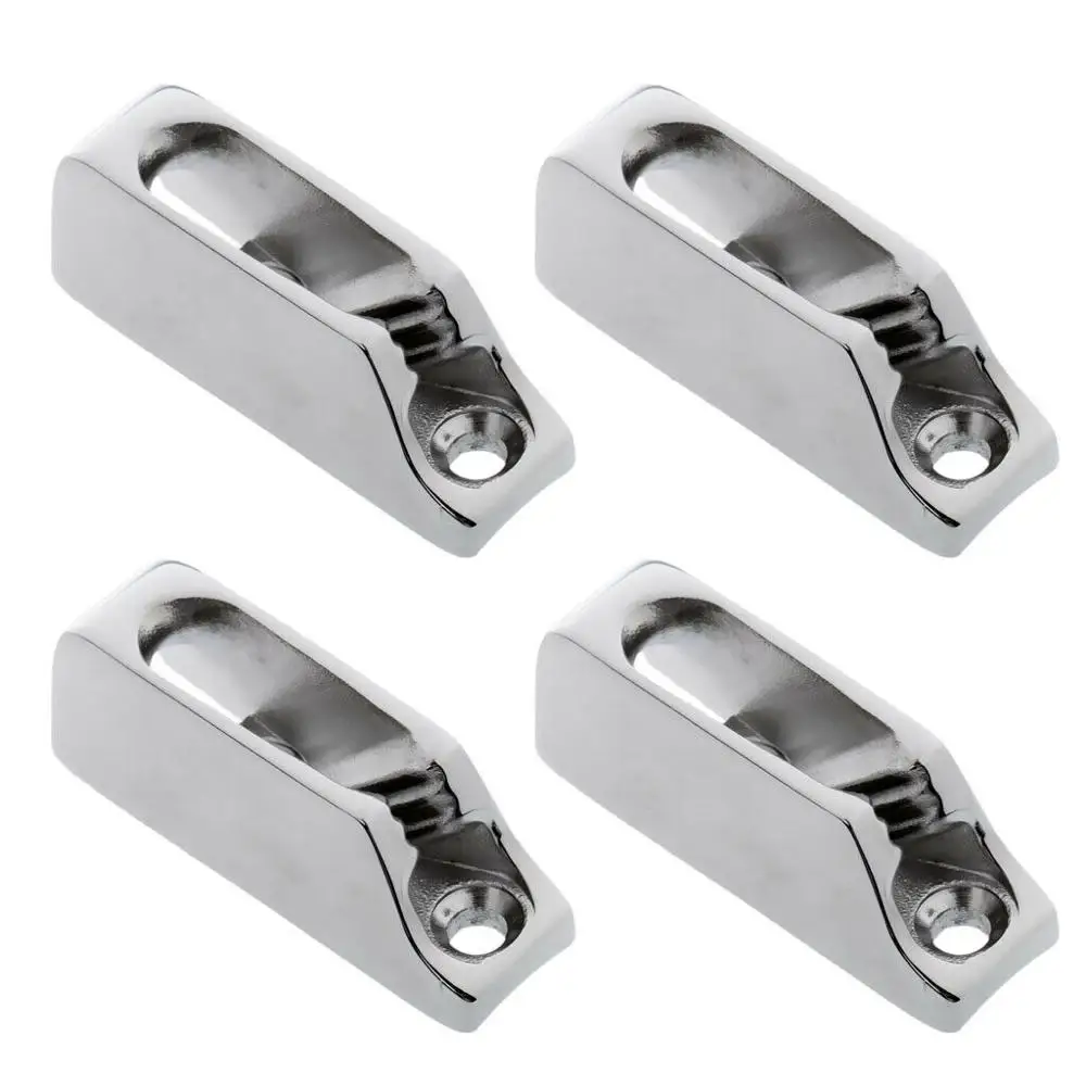316 Stainless Steel 55*17mm Rope Clamp Cleat for 6MM Marine Cord Tensioner Boat Yacht