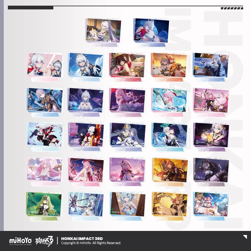 Honkai Impact 3rd CG Series Elysia Mobius Pardofelis علامة أكريليك قائمة هدية إصدار جامعي أصلي رسمي