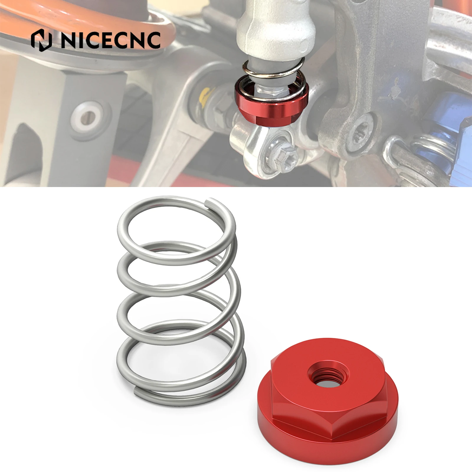 

NICECNC For GasGas EC 300 EC250 ECF 350 450 MC250F EX 250 300 2021-2025 Rear Brake Return Spring Kit For KTM EXC 300 TPI SXF 450