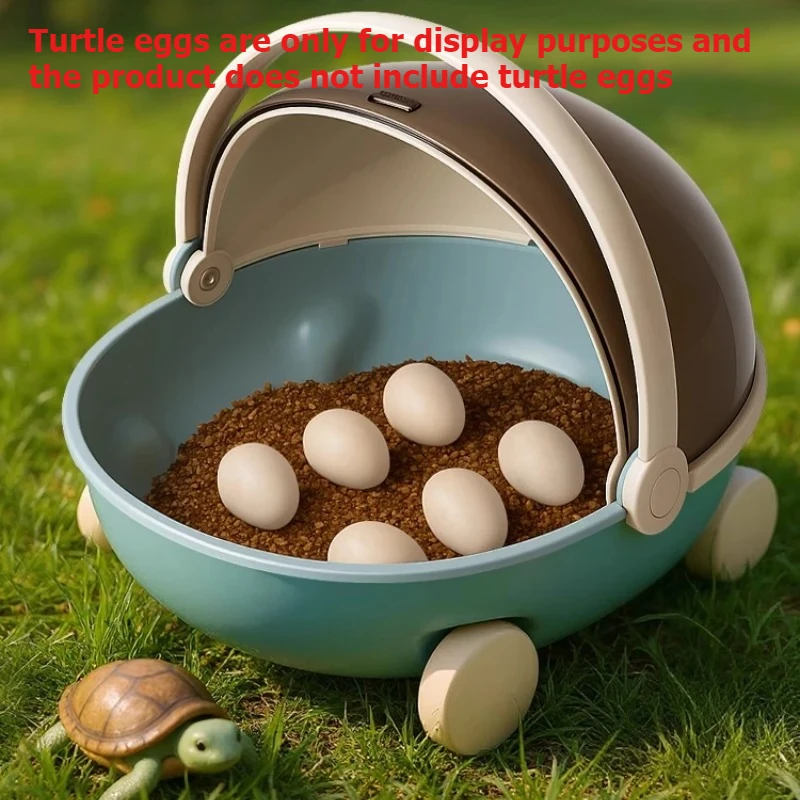 

Portable Turtle Egg Hatching Box - Transparent Observation Breeding Case for Aquaculture Kids Education (Eggs Not Included)