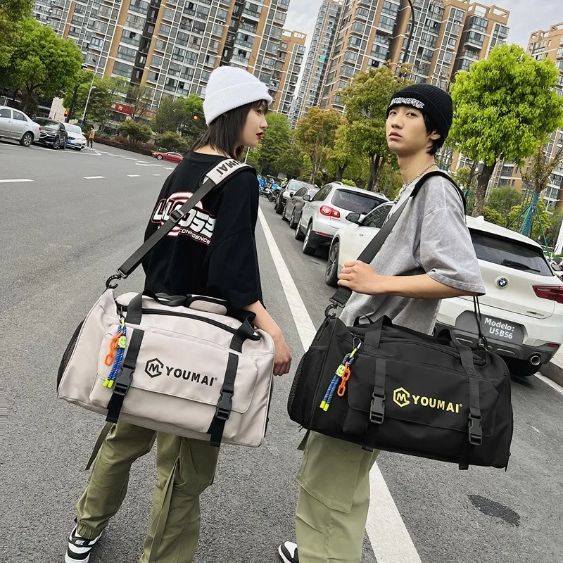 large-capacity-fitness-bag-travel-bag-women's-handheld-crossbody-bag-lightweight-luggage-bag-korean-style-outing-bag