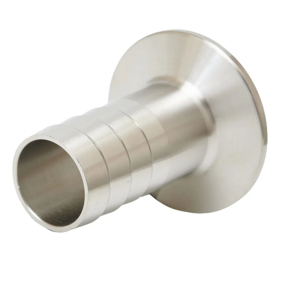 304 Stainless Steel 1 5 Tri Clamp to 1 Barb SS304 Sanitary Hose Fitting (Ferrule OD 50 5mm) Reliable and Sturdy