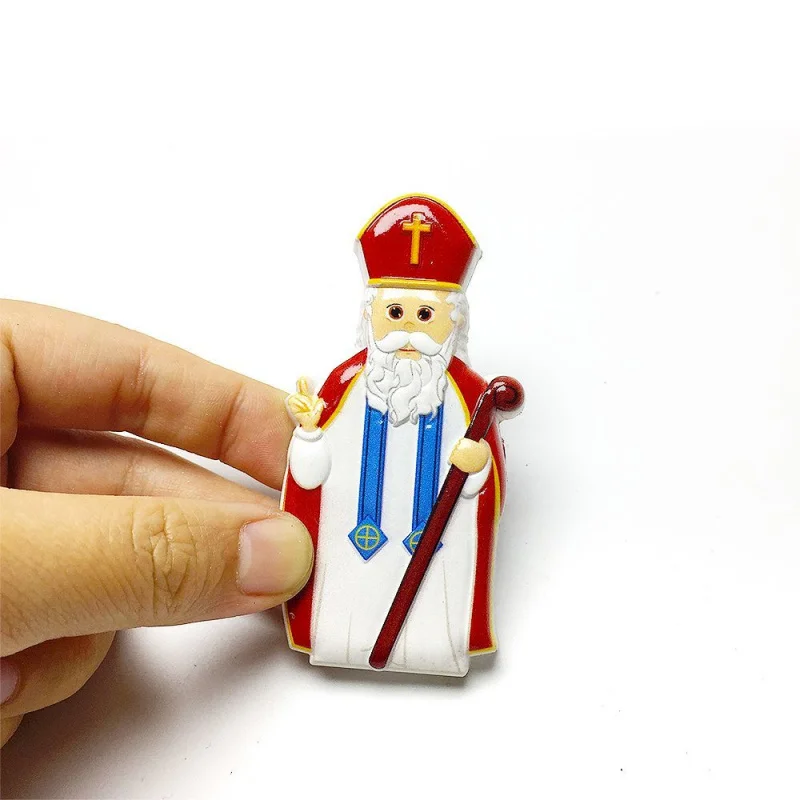 

Netherlands 3D Resin St. Nicholas Fridge Magnet - Christmas Decor Magnets For Fridge Iman Nevera Home Decor Items Mini Magnets