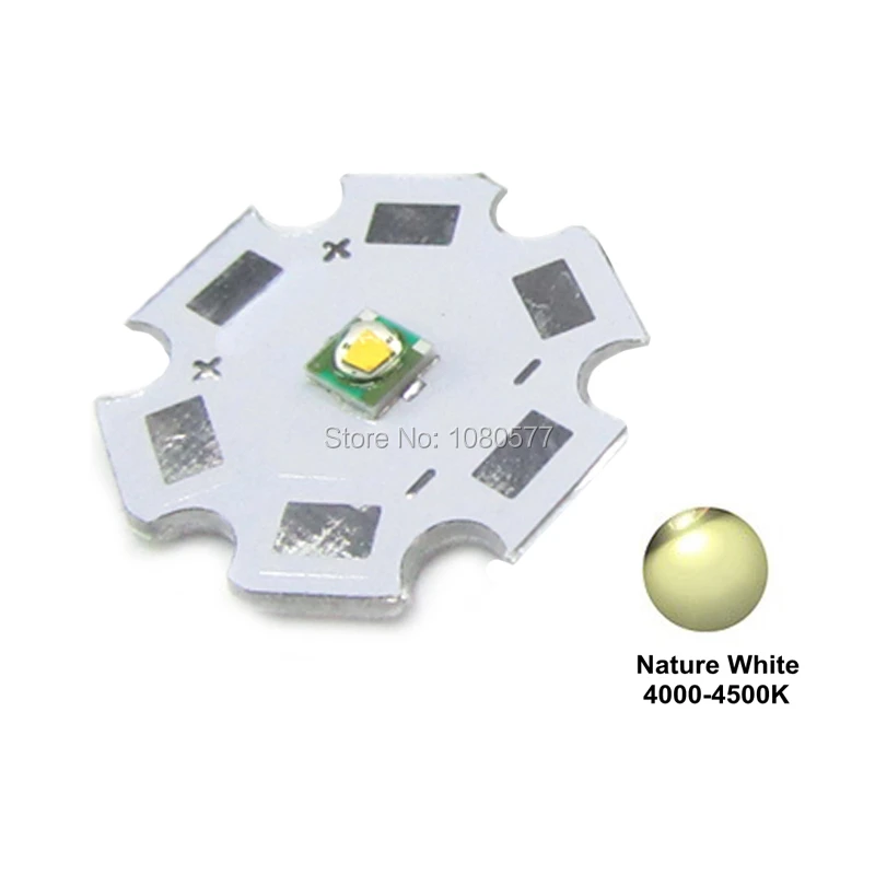 10pcs 3W LED XPE XP-E R3 High Powr LED Chip Warm White Cold White 3000K 6500K 8000K 10000K 13000K with 20mm 16mm PCB Board