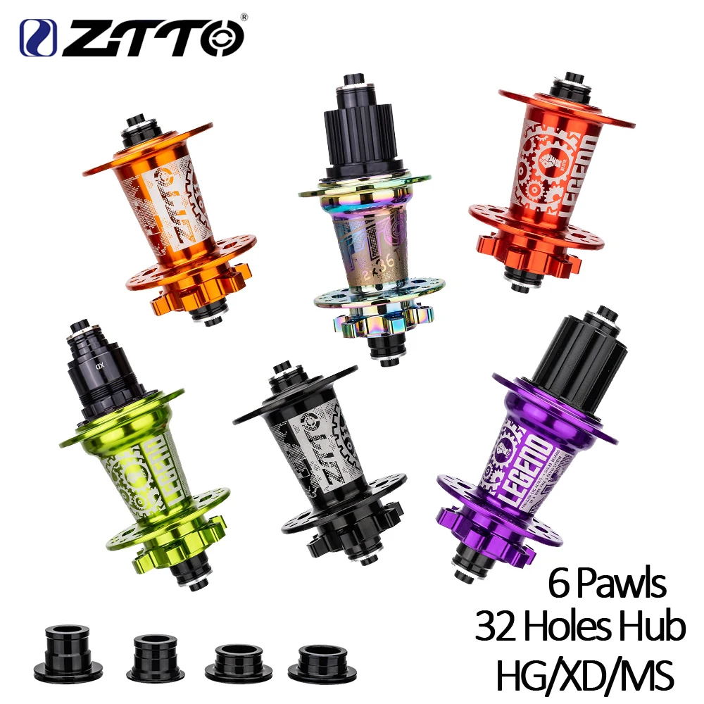 ZTTO MTB Bicycle Hub DR290 32 Holes 6 Pawls System HG XD MS Thru